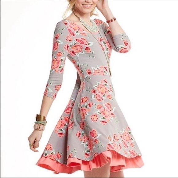 Matilda Jane Dresses & Skirts - Matilda Jane Marzipan Rose Floral Fit & Flare Midi Dress
